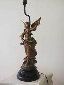 lot 73B7 image: French Vintage Art Lamp - Louis Moreau - Peace