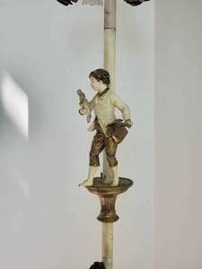 lot 84A2 image: Amazing Parisian Sculpture Floor Lamp - Louis Moreau - Les Enfants