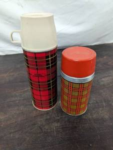 Two Vintage Insulated Flasks