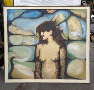 Framed Oil On Canvas Painting
