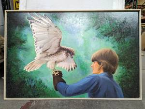Framed Oil On Wood Panel Painting