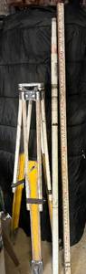 lot 5 image: Transit Tripod and Story Poles