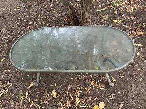 lot 78 image: Patio Oval Coffee Table