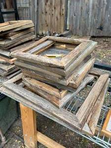 lot 64 image: Barn Wood Picture Frames