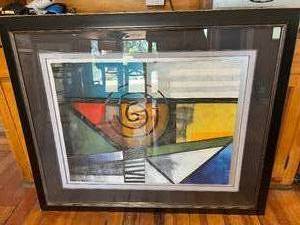 lot 84 image: Bustamante Original Signed Modern Art