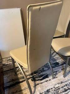 lot 88 image: Set of 4 Modern Leather Chairs