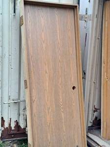 lot 243 image: Lot of (1) Hollow-Core Door with Frame