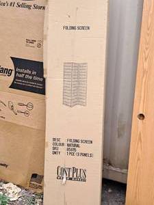lot 246 image: 3-panel Folding Screen (New in Box)