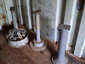 lot 70 image: Lot of (3) Custom Metal Stands