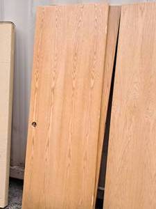 lot 245 image: Lot of (2) Pre-Drilled Hollow-Core Doors
