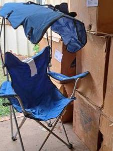 lot 249 image: Camp Folding Chair with Canopy