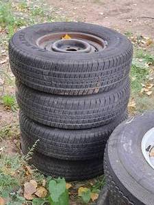 lot 24 image: Lot of (4) ST22575R15 Trailer Tires with 5-lug Rims