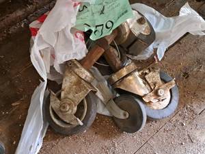 lot 77 image: Lot of (6) Assorted Caster Wheels