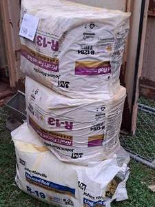 lot 190 image: Lot of (3) Unfaced Rolls of Insulation - R-13, R-19