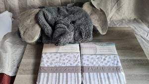 lot 197 image: New Trend Lab Set of Two (2) Valances and Childs Chair Shell