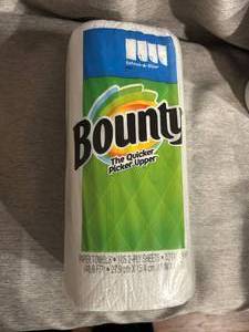 lot 5 image: Cleaning Bundle Roll of Bounty Paper Towels, Jumbo Canister of Lysol Wipes, Dawn Powershot Refill, 1 Gallon of KIK Pure Bright Germicidal Ultra Bleach, Dual Ended Cleaning Brush, Package of Prefolded Paper Towels, and Two Clean PPE Kits
