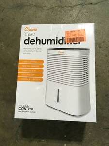 lot 22 image: Crane 4 Pint Compact Dehumidifier with 2 Settings for Small to Medium Rooms up to 300 sq.ft.    Customer Returns See Pictures