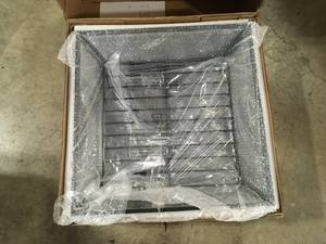 lot 41 image: Hampton Bay 24 in. Outdoor Square Steel Fire Pit Insert Replacement Set (3-Pieces)  Customer Returns See Pictures