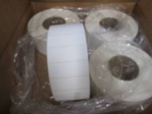 lot 257 image: Case of 4 -5000 ct Rolls 1x2.75 inc...