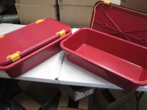 lot 261 image: 2 Heavy Duty Bins with Snap Latchin...