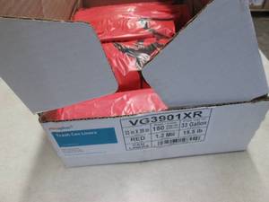 lot 265 image: Case of 33 150 ct - 33x39 Red Trash...