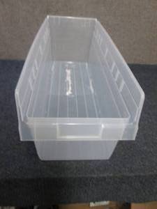 lot 300 image: 4 Clear Organizing Bins...