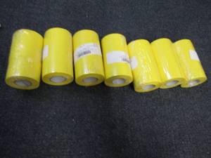 lot 287 image: 8- 5pk Rolls Blank Label Tape Cardi...