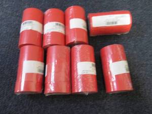 lot 294 image: 8- 5pk Rolls Blank Label Tape Cardi...