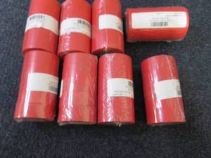 lot 295 image: 8- 5pk Rolls Blank Label Tape Cardi...