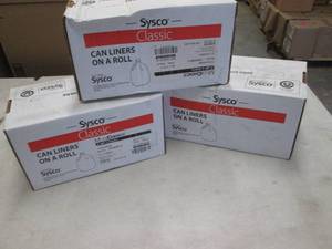 lot 309 image: 3- 75 ct Boxes 20-30 Gallon 30x43 i...