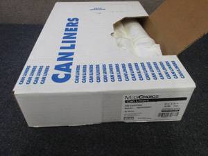 lot 435 image: Case of 250 Clear 33 Gallon 33x39 i...