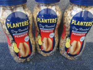 lot 485 image: 3- 16 oz Bottles Planters Lightly ...