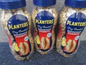 lot 487 image: 3- 16 oz Bottles Planters Lightly ...