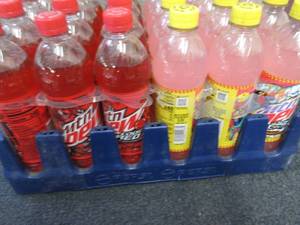 lot 489 image: 24- 16.9 oz Bottes Mountain Dew Cod...