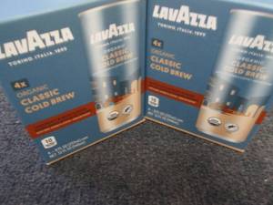 lot 498 image: 2- 4pks 8 oz LavAzza Classic Cold B...