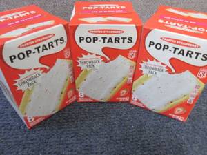 lot 509 image: 3- 8pks Frosted Strawberry Pop-Tart...