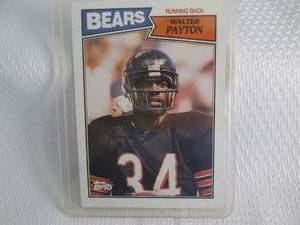 lot 24 image: 1987 Topps Walter Payton Card...