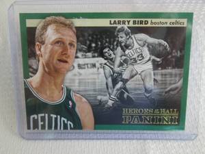 lot 48 image: 2012 -13 Panini Larry Bird Heroes O...