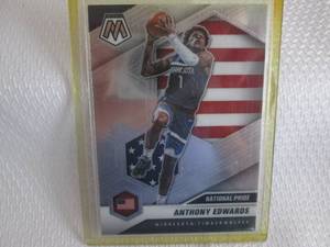 lot 50 image: 2020-21 Mosaic Anthony Edwards Card...