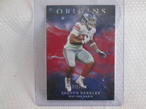 lot 63 image: 2019 Origins Saquon Barkley 221299...