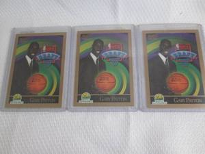 lot 68 image: 3 1990 Skybox Gary Payton Rookie Ca...