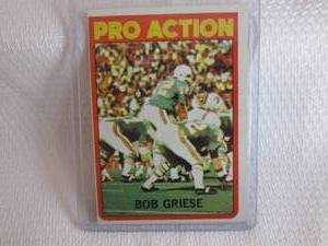 lot 79 image: 1972 Topps Bob Griese Card...