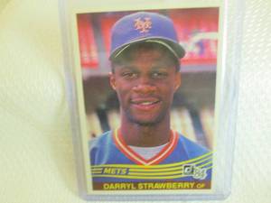 lot 89 image: 1984 Donruss Darryl Strawberry Rook...