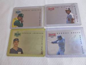 lot 90 image: 1993 Upper Deck Jackson,Ripken,Bret...