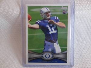 lot 95 image: 2012 Topps Andrew Luck Rookie Card...