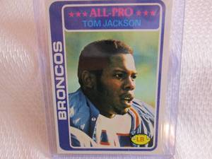 lot 120 image: 1978 Topps Tom Jackson Rookie Card...