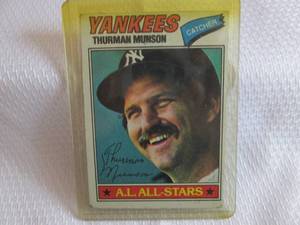 lot 125 image: 1977 Topps Thurman Munson Card...
