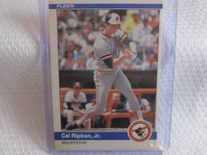 lot 126 image: 1984 Fleer Cal Ripken JR Card...