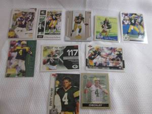 lot 132 image: Assorted Brett Favre Cards...