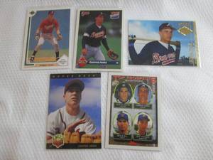 lot 133 image: 5 Chipper Jones Rookie Cards...